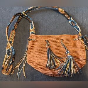 Handwoven Boho Crochet Shoulder Bag